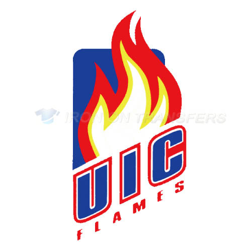 Illinois Chicago Flames Logo T-shirts Iron On Transfers N4602